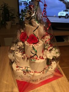 Herz Hochzeitstoilettentorte