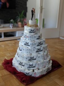 Hochzeitstoilettentorte 1m Hoch