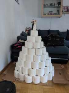 Hochzeitstoilettentorte 1m Hoch