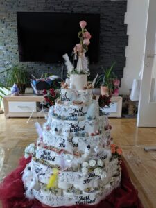 Hochzeitstoilettentorte 1m Hoch