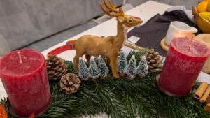 Adventskranz rot groß