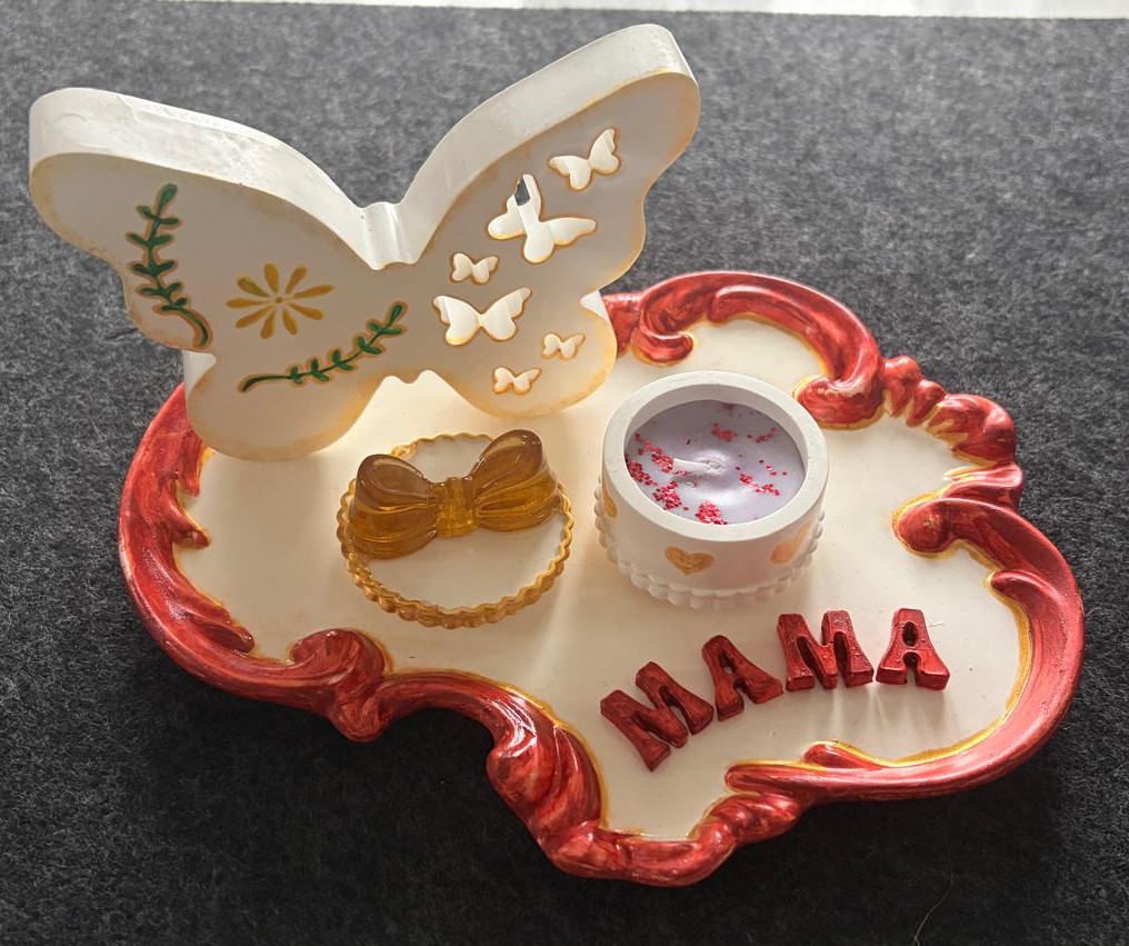 Mamas Auszeit Set rot/gold